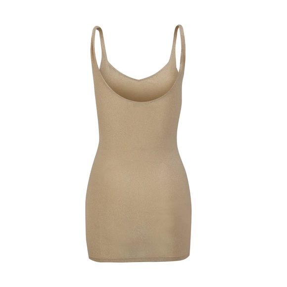 The Lily Slip Dress in Gold by ASTA RESORT - Picture 2 of 3